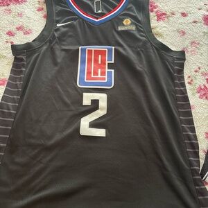 Nike Black LA Clippers Kwahi Leonard Basketball Jersey